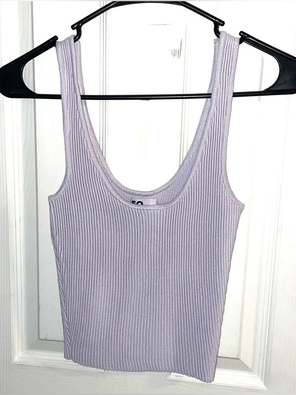 SO knit cropped tank top size XS